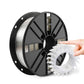 TPU 3D printer filament spool with silver flexible filament, 1.75 mm