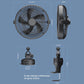Compact clip-on car fan for cigarette lighter with adjustable speed and dimensions