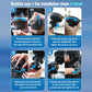 Car fan suction-cup installation steps with knob, windshield mount, and universal ball