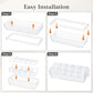 Summer 5-Compartment Fruit Freezer Tray Vegetable Snack Compartments Ice Cube Food Storage Container