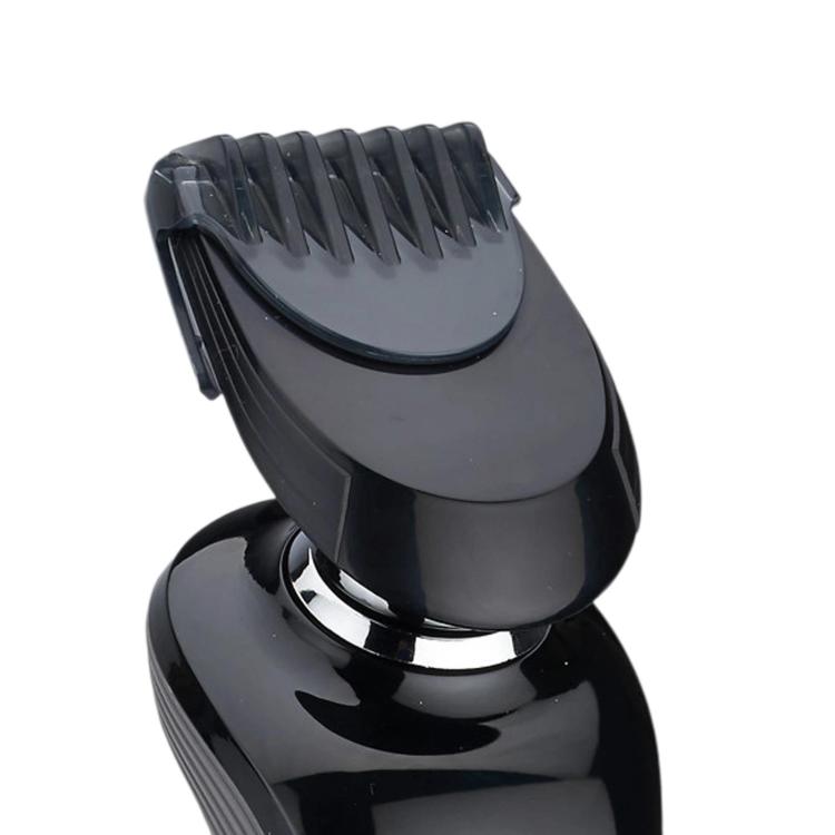 Black trimmer head replacement with raised comb blades and open blade guard