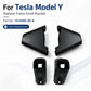 Pair of black radiator frame side brackets and two front mounting brackets.