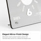 wozoom Modern Minimalist Desk Clock  Acrylic Mirror Table Clock With Silent Non-Ticking Quartz Movement