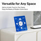 wozoom Modern Minimalist Desk Clock  Acrylic Mirror Table Clock With Silent Non-Ticking Quartz Movement