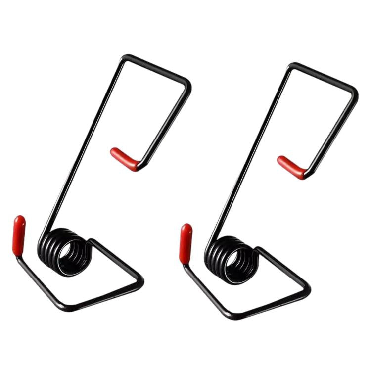 Metal wiper booster spring set with red tips and black coiled sections, two pieces