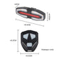 Bicycle tail light and remote sensor, showing size dimensions for the light and remote control