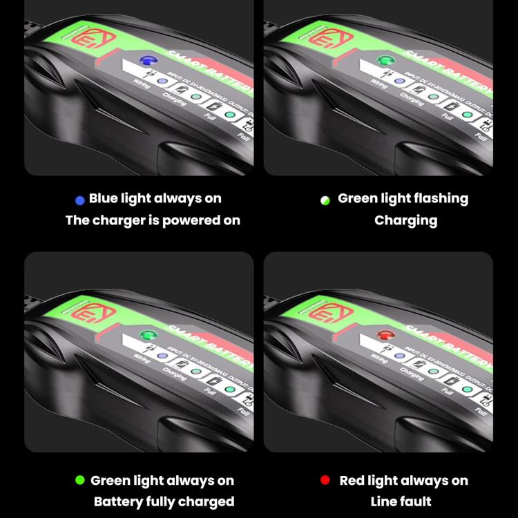 6V/12V Motorcycle Battery Charger With Digital Display Screen, Kewig B12S