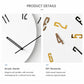 wozoom Living Room Modern Minimalist Wood Silent Decorative Clock