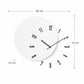 wozoom Living Room Modern Minimalist Wood Silent Decorative Clock