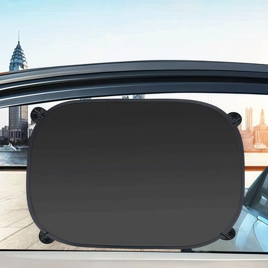 Titanium Silver Car Sunshade For Summer Suction-Cup Window Sunshade, Titanium Silver Car Sunshade