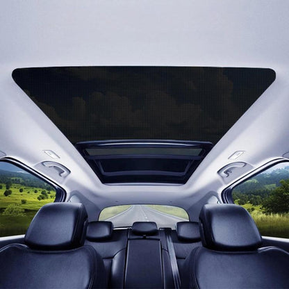 Car sunroof magnetic mesh shade, dark net covering roof opening