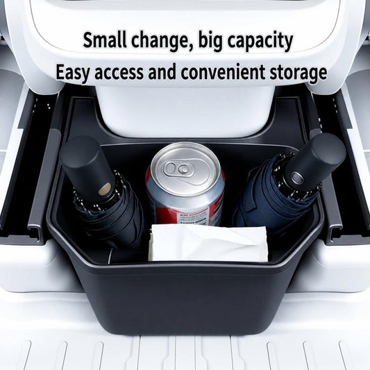 For Tesla Model Y 2022-2024 Car Trash Can Rear Seat Storage Box, Rear Seat Storage Box