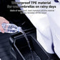 Water-catching rear seat storage box with raised rim and ribbed tray, dark