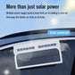Solar-powered car exhaust fan with built-in solar panel and vent housing
