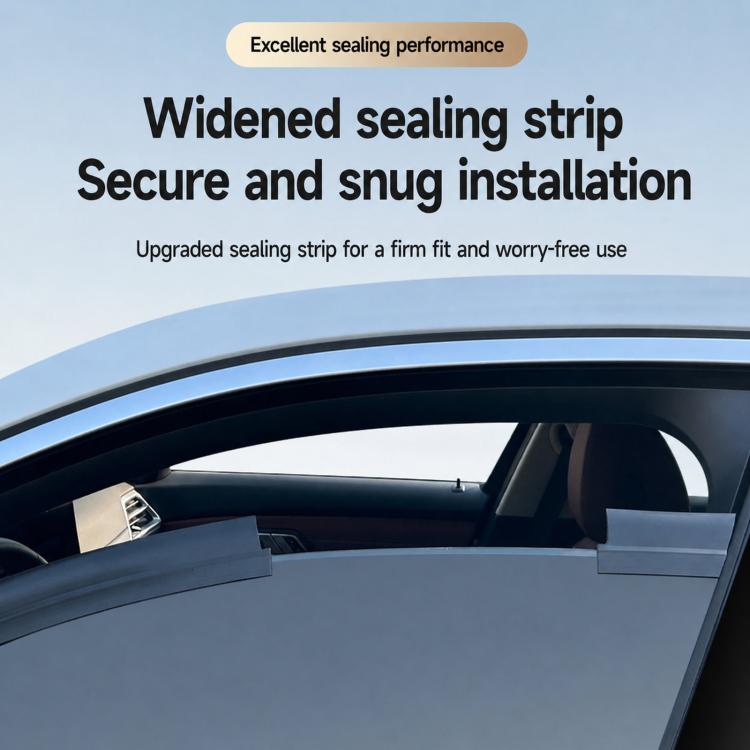 Car exhaust fan window seal strip with mounted fan unit under windshield