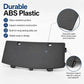 Matte black textured ABS rear bumper lower cover panel with snap-in mounting tabs