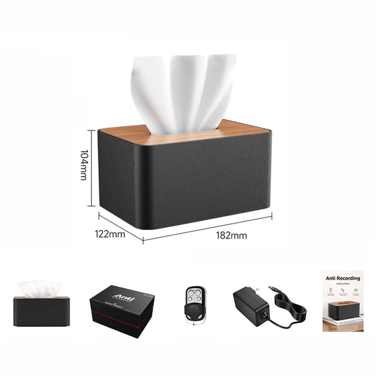 Covert Tissue Box Audio Protection Device, 360 Degrees Ultrasonic Voice Recorder Blocker, US Plug, BS-99