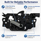 Black hood latch lock assembly with heavy-duty spring and metal bracket