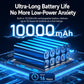 Rechargeable battery pack for long runtime on a portable underwater fish finder