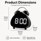 Retro Twin Bell Digital Alarm Clock Super Loud Mechanical Bell-Ringing LED Desk Clock With Backlight