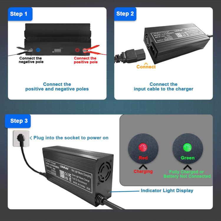 LiitoKala 4S 14.6V 20A LiFePO4 Charger