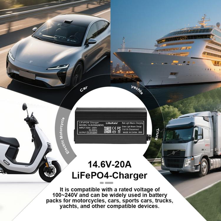 LiitoKala 4S 14.6V 20A LiFePO4 Charger