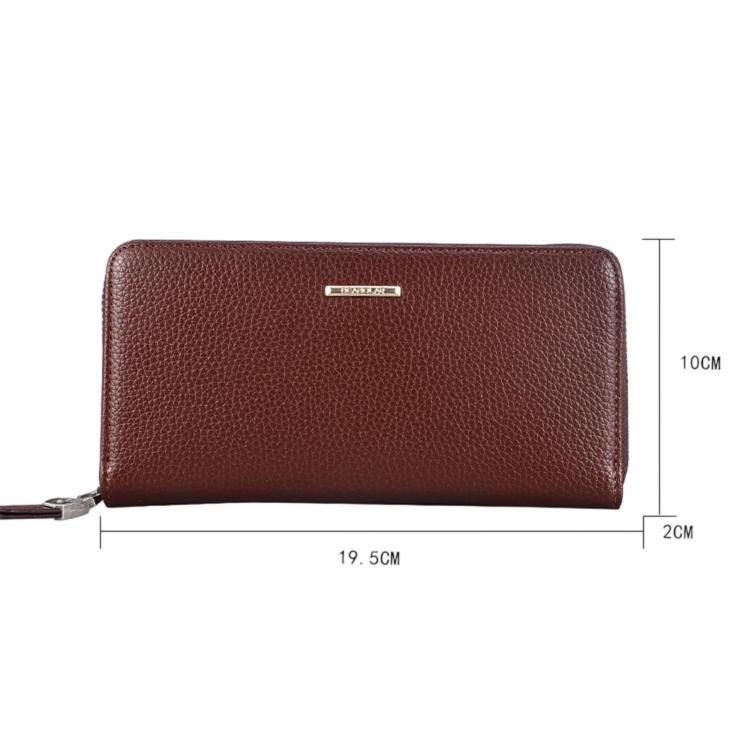 DEABOLAR Portable Long Men Wallet Casual Zipper Billfold & Hand Pouch