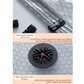 Close-up of vacuum bag hex-pattern material, zipper-seal edge, and black valve stopper