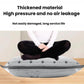 Grey vacuum compression bag with valve opening, lying flat on the floor for packing