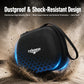 Black hard-shell controller storage case with wrist strap and padded exterior