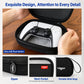 Black controller storage case with zipper, mesh pocket, and portable wrist strap