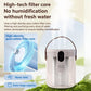 White 1.5L humidifier with handle and top vent, plus visible water tank
