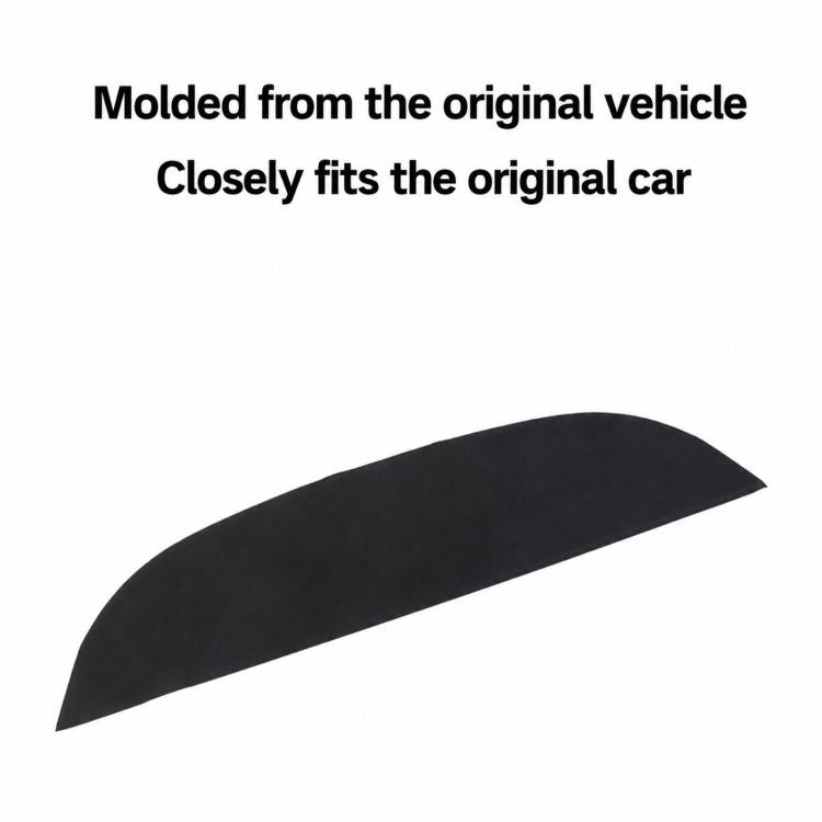 Dashboard sun shade mat, curved black mat molded to vehicle shape