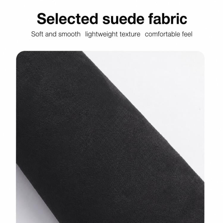 Black suede-style dashboard sun shade mat fabric texture close-up
