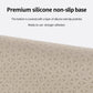 Non-slip base underside of dashboard sun shade mat with textured silicone layer