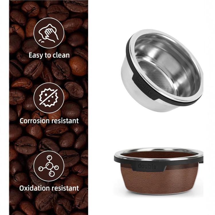Replacement Filter Basket For Ninja Luxe Cafe ES601 ES655 ES701 Espresso Basket, Double Cup, Single Cup