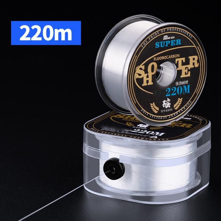 NAIGUAN Fluorocarbon Fishing Line Abrasion Resistant Invisible Carbon Lure Leader Line, No. 0.8, No. 1.0, No. 1.2, No. 1.5, No. 2.0, No. 2.5, No. 3.0, No. 4.0, No. 5.0, No. 6.0