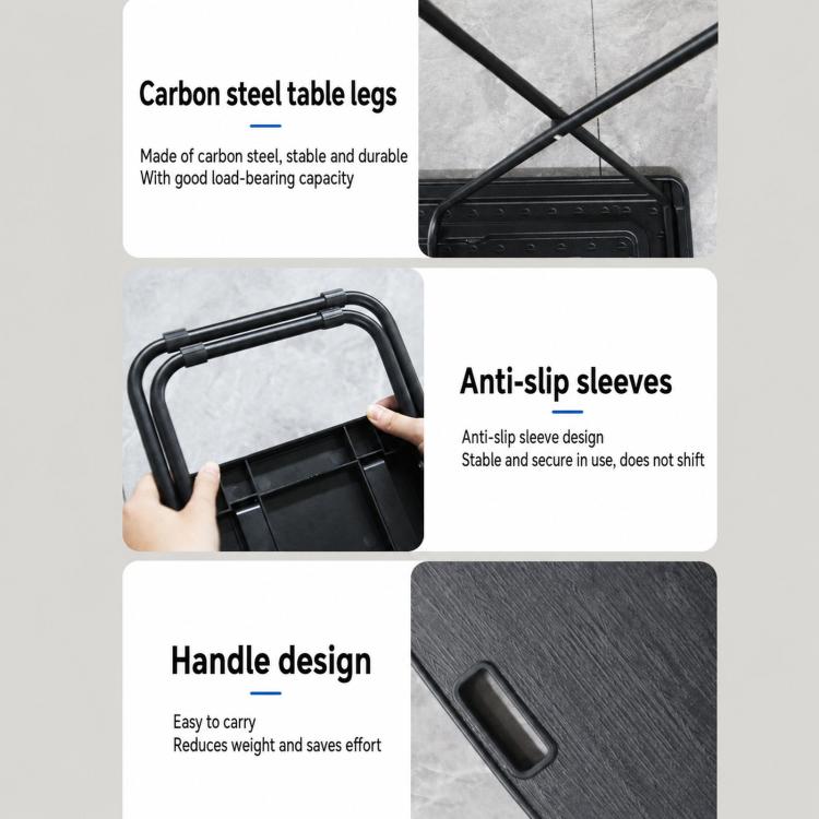 For Tesla Model Y 2021-2025 Trunk Small Table Board Foldable Portable Car Camping Tabletop, Table+2 Chairs