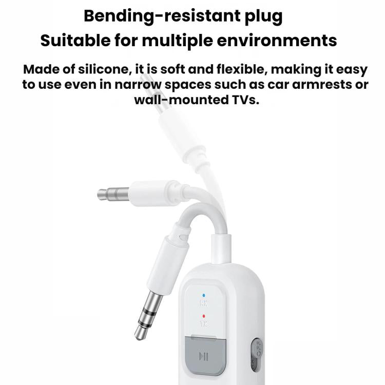 2 In 1 Bluetooth 6.0 AUX Car Wireless Audio Adapter
