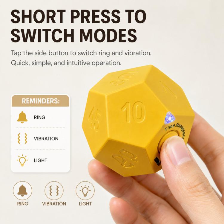 12 Sided Gravity Sensing Timer Kitchen Reminder Time Manager