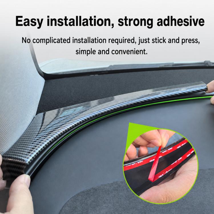 For Tesla Model Y / Y L Car Front Windshield Ambient Light Decorative Trim Strip