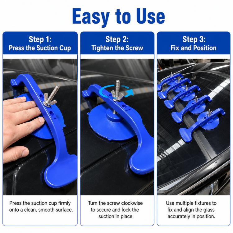 Car Window Suction Cup Surround Installation Tool, 6pcs /Set