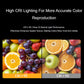 Waveshare 4000K DC 12V 5m 480 LEDs/m Single-Color COB Soft Light Strip No Light Spots Supports Free Cutting, 2mm Width, 4mm Width