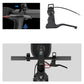 Black scooter brake lever with bell, includes cable and connector for installation