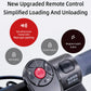 Black anti-theft alarm remote control key fob with red arm/disarm and ringtone buttons