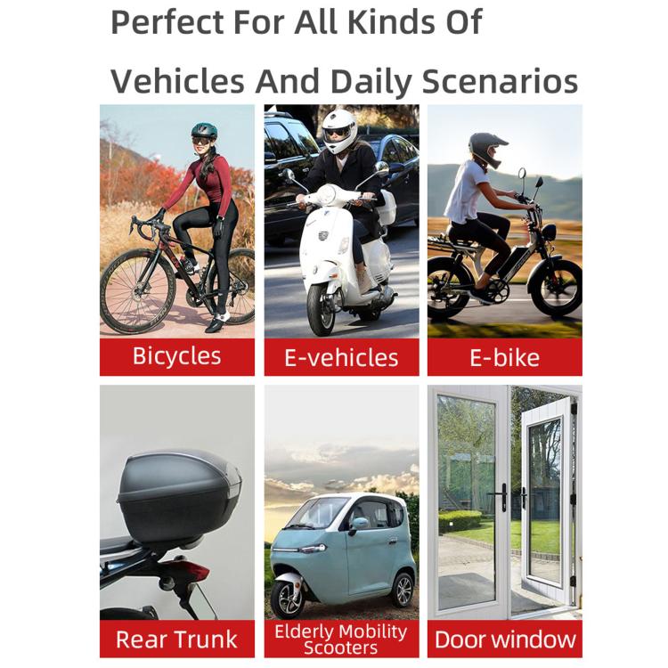 Vehicle vibration anti-theft alarm kit for bicycles, e-bikes, and mobility scooters