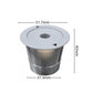 Single-Needle K Cups For Keurig 1.0 & 2.0 Stainless Steel Refillable Coffee Filter Pod, 1 Pack, 6 Packs