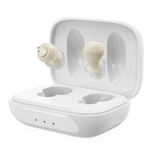 Invisible In-Ear Hearing Aid Smart Noise Reduction Sound Amplifier For Elderly, Invisible In-Ear Hearing Aid