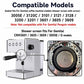 Compatibility infographic for espresso machine shower screen gasket and screen parts