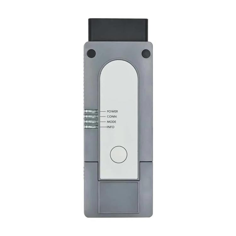 WiFi vehicle diagnostic tool front panel with power, connect, and mode lights